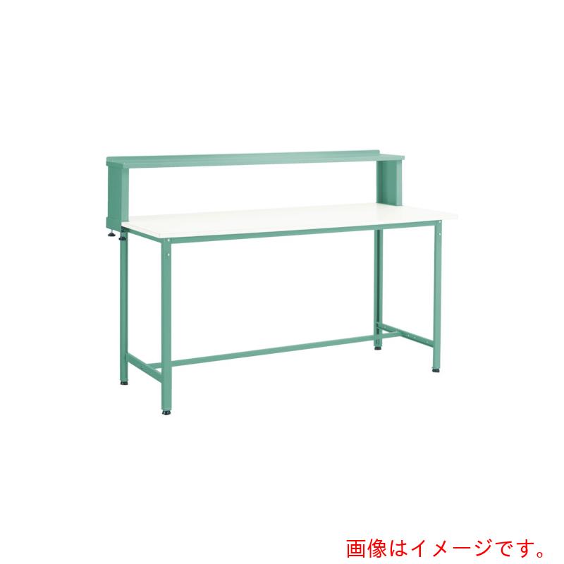 【別途送料あり】トラスコ中山（TRUSCO）　TRUSCO　軽荷重立作業台（３００ｋｇ）ＨＡＥ型　１８００Ｘ９００ＸＨ１２０４（全高）　上棚付　ヤンググリーン色　【品番：HRAE-1809YURB YG】