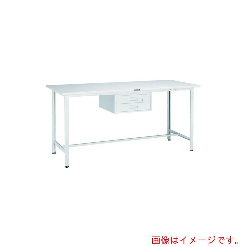 【別途送料あり】トラスコ中山(TRUSCO) TRUSCO 軽荷重立作業台(300kg)HAE型 900X600XH900 2段引出付 グリーン色 【品番:HSAE-0960F2】|住設プロ 店