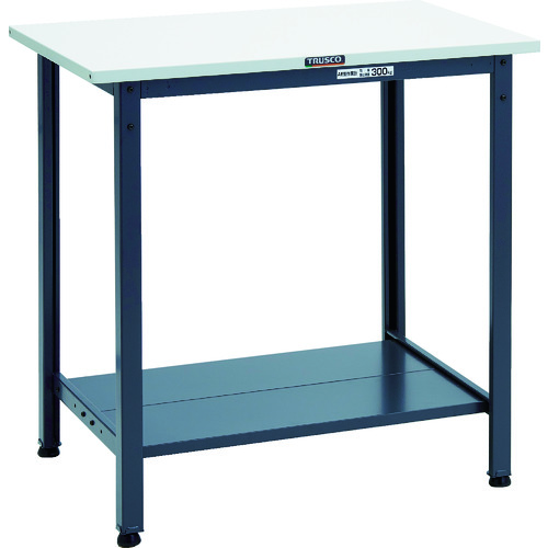 トラスコ中山(TRUSCO) TRUSCO 軽荷重立作業台(300kg)HAE型 900X600XH900 下棚2枚付 ダークグレー色 【品番:HSAE-0960LT2 DG】|住設プロ 店