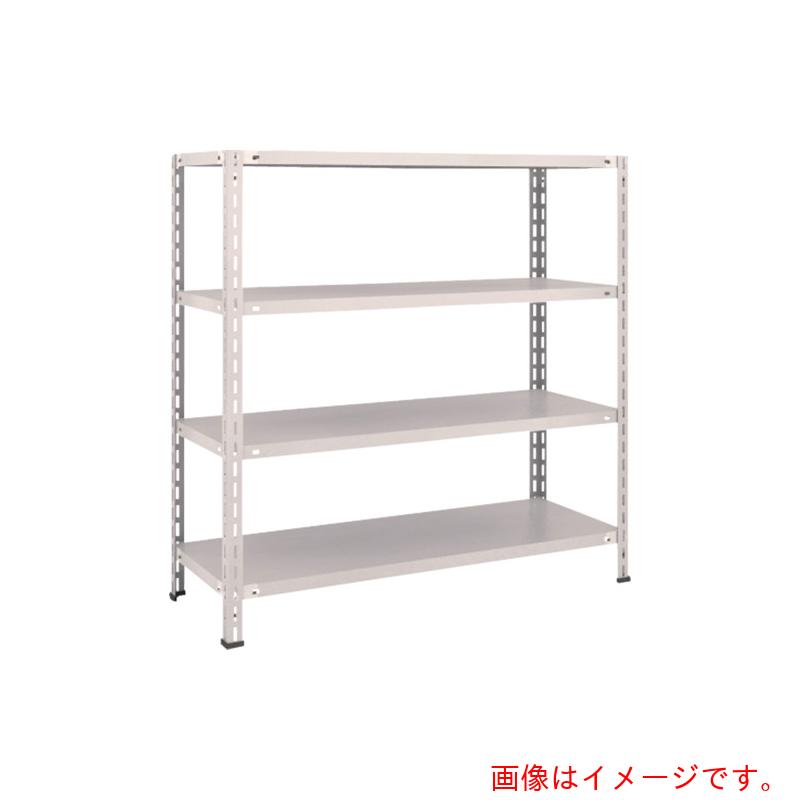 トラスコ中山（TRUSCO） TRUSCO スチール写真仕合わせ 軽さ棚 中棚雄捩子受け答え型１２００Ｘ４５０Ｘ１２００ ４段 ネオ薄墨色 【品番：L44X-14】