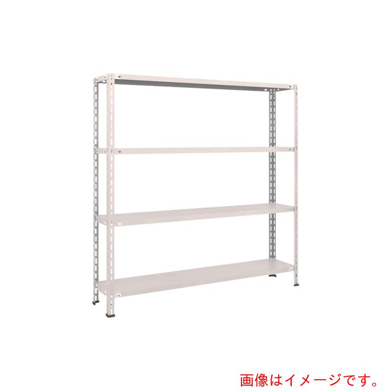 トラスコ中山(TRUSCO) TRUSCO スチールラック 軽量棚 中棚ボルトレス型1500X300X1500 4段 ネオグレー 【品番:L55V-14】
