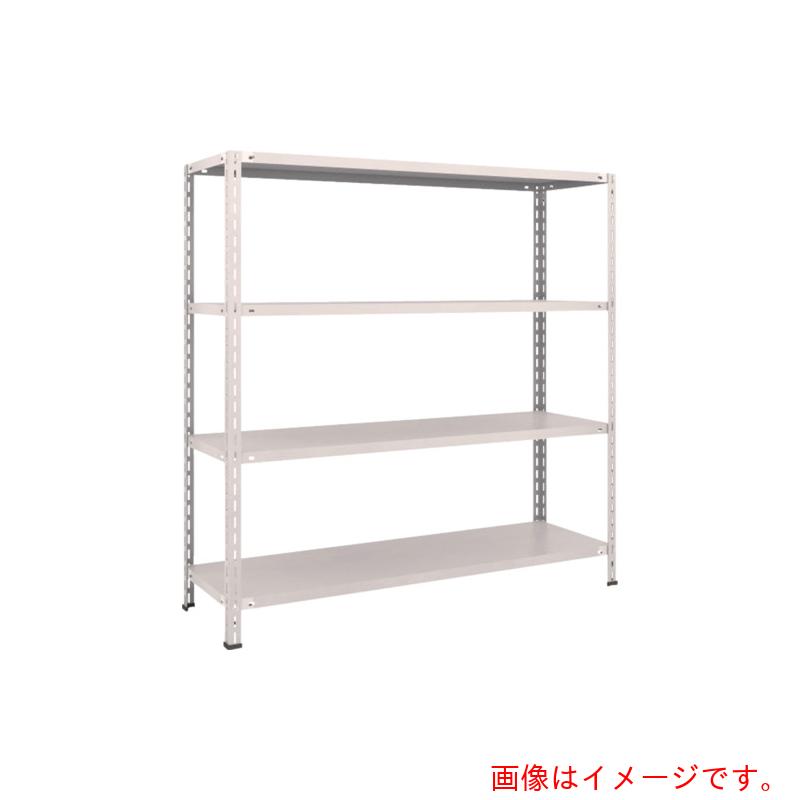 【別途送料あり】トラスコ中山（TRUSCO）　TRUSCO　スチールラック　軽量棚　中棚ボルトレス型１５００Ｘ４５０Ｘ１５００　４段　ネオグレー　【品番：L55X-14】