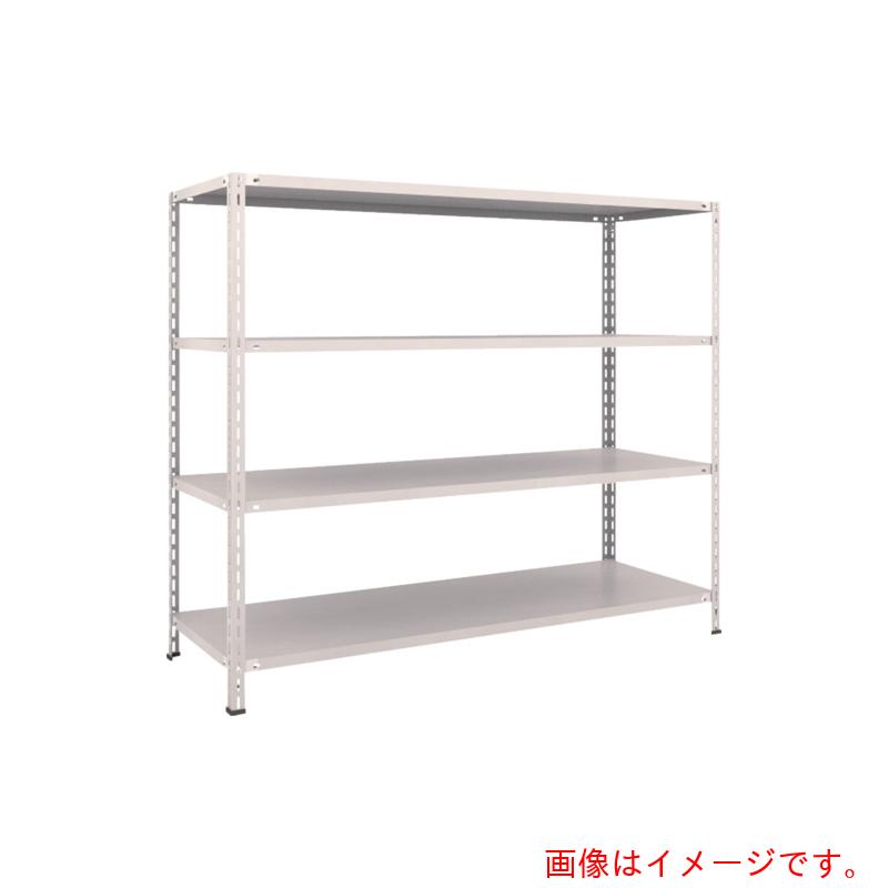 【別途送料あり】トラスコ中山（TRUSCO）　TRUSCO　スチールラック　軽量棚　中棚ボルトレス型１８００Ｘ６００Ｘ１５００　４段　ネオグレー　【品番：L56W-14】｜住設プロ　店