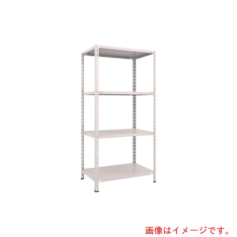 【別途送料あり】トラスコ中山（TRUSCO）　TRUSCO　スチールラック　軽量棚　中棚ボルトレス型　８７５Ｘ６００Ｘ１８００　４段　ネオグレー　【品番：L63W-14】｜住設プロ　店