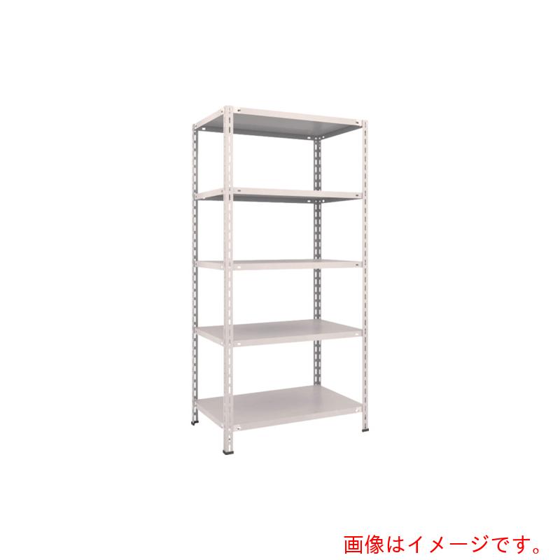 【別途送料あり】トラスコ中山（TRUSCO）　TRUSCO　スチールラック　軽量棚　中棚ボルトレス型　８７５Ｘ６００Ｘ１８００　５段　ネオグレー　【品番：L63W-15】