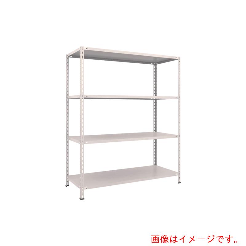 【別途送料あり】トラスコ中山（TRUSCO）　TRUSCO　スチールラック　軽量棚　中棚ボルトレス型１５００Ｘ６００Ｘ１８００　４段　ネオグレー　【品番：L65W-14】