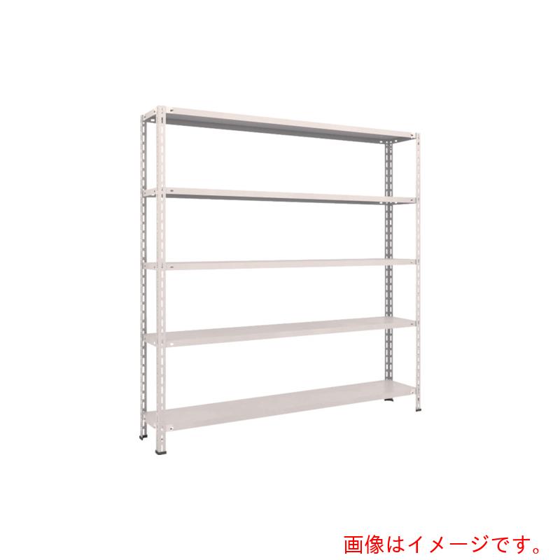 【別途送料あり】トラスコ中山（TRUSCO）　TRUSCO　スチールラック　軽量棚　中棚ボルトレス型１８００Ｘ３００Ｘ１８００　５段　ネオグレー　【品番：L66V-15】｜住設プロ　店
