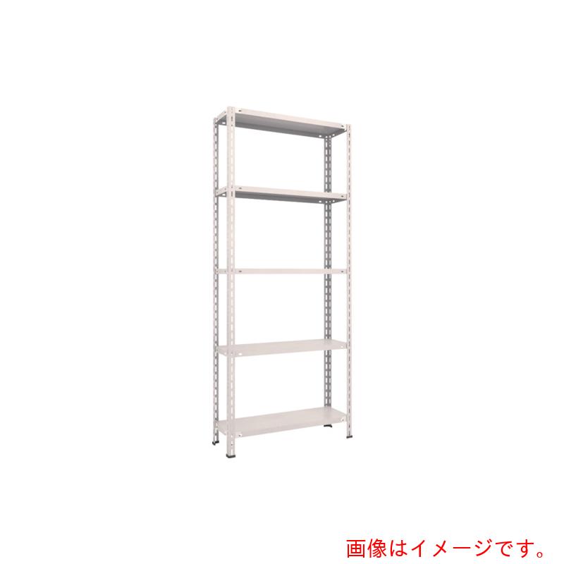 トラスコ中山（TRUSCO）　TRUSCO　スチールラック　軽量棚　中棚ボルトレス型　８７５Ｘ３００Ｘ２１００　５段　ネオグレー　【品番：L73V-15】