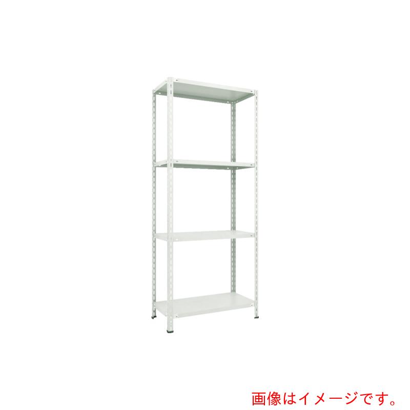 【別途送料あり】トラスコ中山（TRUSCO） TRUSCO スチールラック 軽量棚 中棚ボルトレス型１５００Ｘ３００Ｘ２１００ ４段 ネオグレー 【品番：L75V-14】