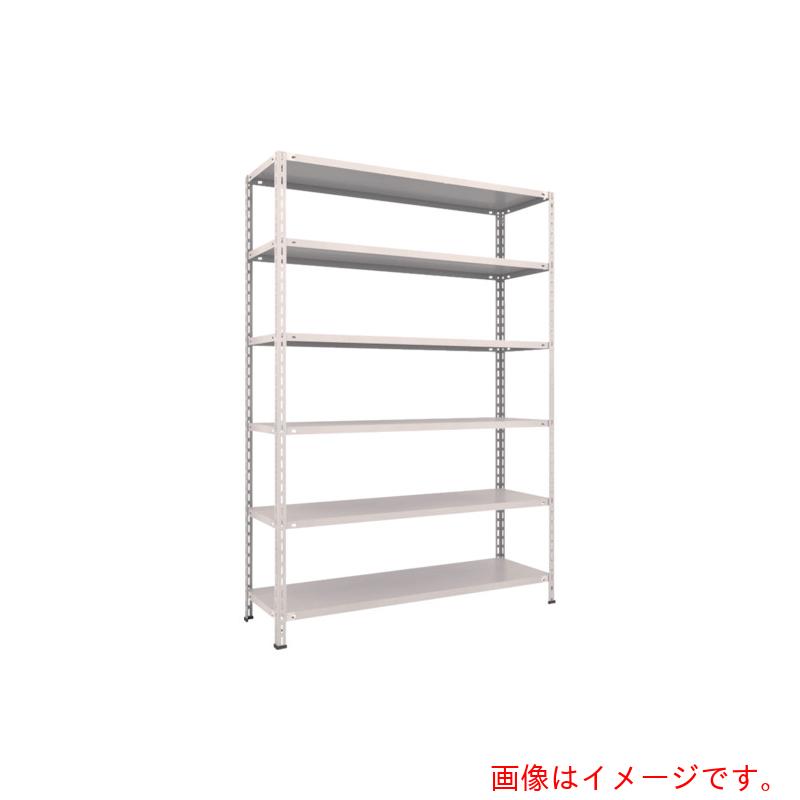 【別途送料あり】トラスコ中山（TRUSCO）　TRUSCO　スチールラック　軽量棚　中棚ボルトレス型１５００Ｘ４５０Ｘ２１００　６段　ネオグレー　【品番：L75X-16】