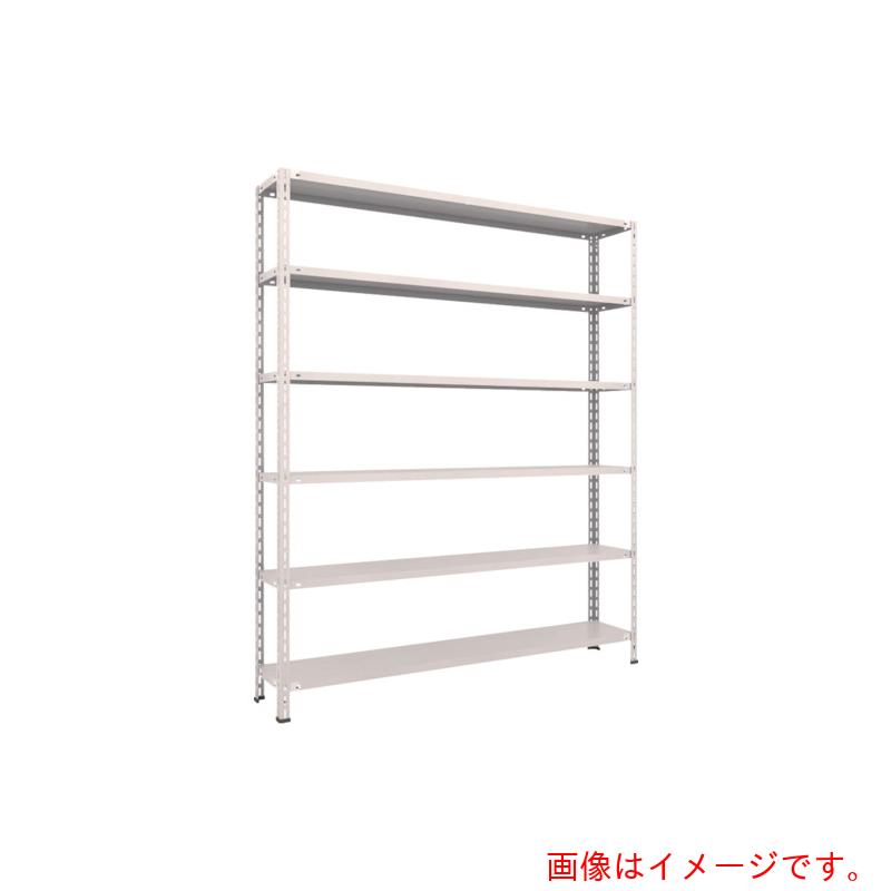 【別途送料あり】トラスコ中山（TRUSCO） TRUSCO スチールラック 軽量棚 中棚ボルトレス型１８００Ｘ３００Ｘ２１００ ６段 ネオグレー 【品番：L76V-16】