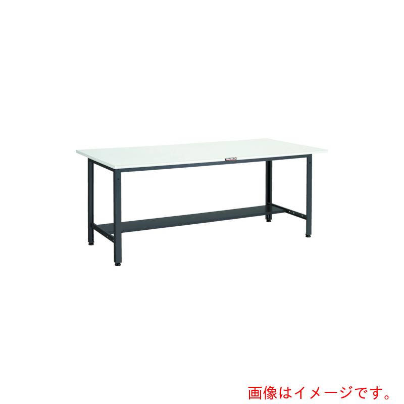 【別途送料あり】トラスコ中山（TRUSCO）　TRUSCO　軽荷重作業台（４００ｋｇ）ＬＥＷ型　１８００Ｘ９００ＸＨ７４０　下棚１枚付　ダークグレー色　【品番：LEWP-1809LT】｜住設プロ　店
