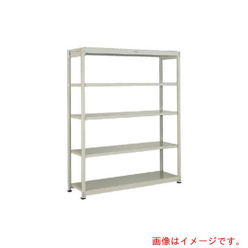 トラスコ中山（TRUSCO）　TRUSCO　スチールラック　Ｍ１．５型軽中量棚　８６０Ｘ２９５ＸＨ１２００　５段単体　ネオグレー　【品番：M1.5-4335】