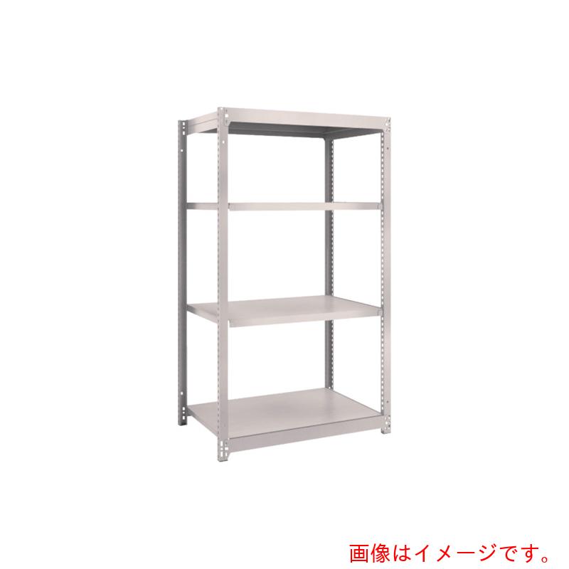 【別途送料あり】トラスコ中山（TRUSCO）　TRUSCO　スチールラック　Ｍ１．５型軽中量棚　８６０×５９５×Ｈ１５００　４段単体　ネオグレー　【品番：M1.5-5364】