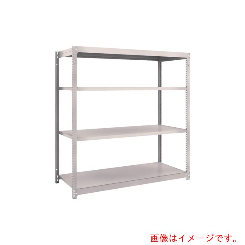 【別途送料あり】トラスコ中山（TRUSCO）　TRUSCO　スチールラック　Ｍ１．５型軽中量棚　１４６０×５９５×Ｈ１５００　４段単体　ネオグレー　【品番：M1.5-5564】