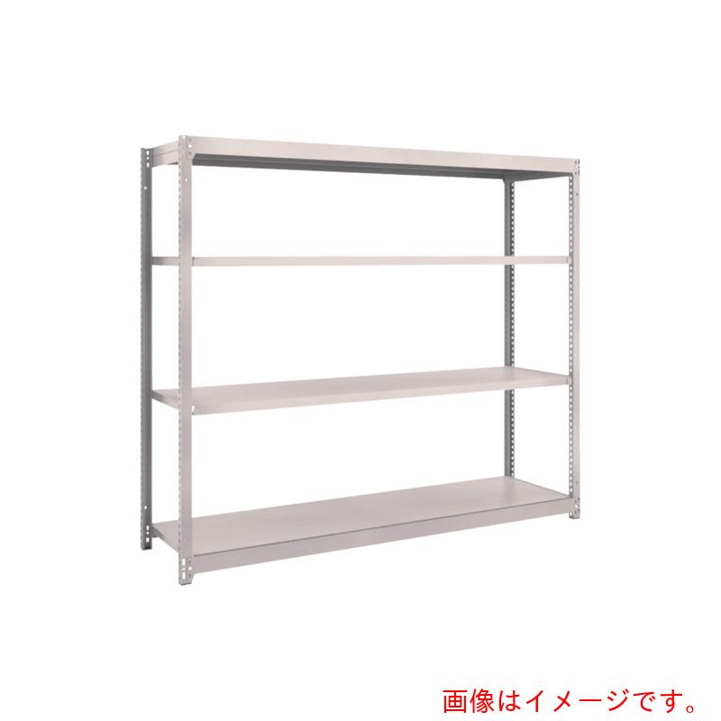 【別途送料あり】トラスコ中山（TRUSCO）　TRUSCO　スチールラック　Ｍ１．５型軽中量棚　１７６０×４４５×Ｈ１５００　４段単体　ネオグレー　【品番：M1.5-5644】