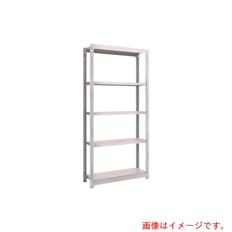 トラスコ中山（TRUSCO）　TRUSCO　スチールラック　Ｍ１．５型軽中量棚　８６０×２９５×Ｈ１８００　５段単体　ネオグレー　【品番：M1.5-6335】