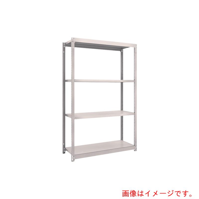 【別途送料あり】トラスコ中山（TRUSCO）　TRUSCO　スチールラック　Ｍ１．５型軽中量棚　１１６０×４４５×Ｈ１８００　４段単体　ネオグレー　【品番：M1.5-6444】
