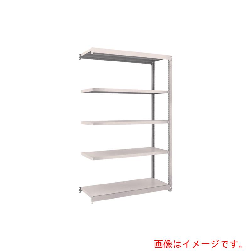 【別途送料あり】トラスコ中山（TRUSCO）　TRUSCO　スチールラック　Ｍ１．５型軽中量棚　１１６０×４４５×Ｈ１８００　５段連結　ネオグレー　【品番：M1.5-6445B】