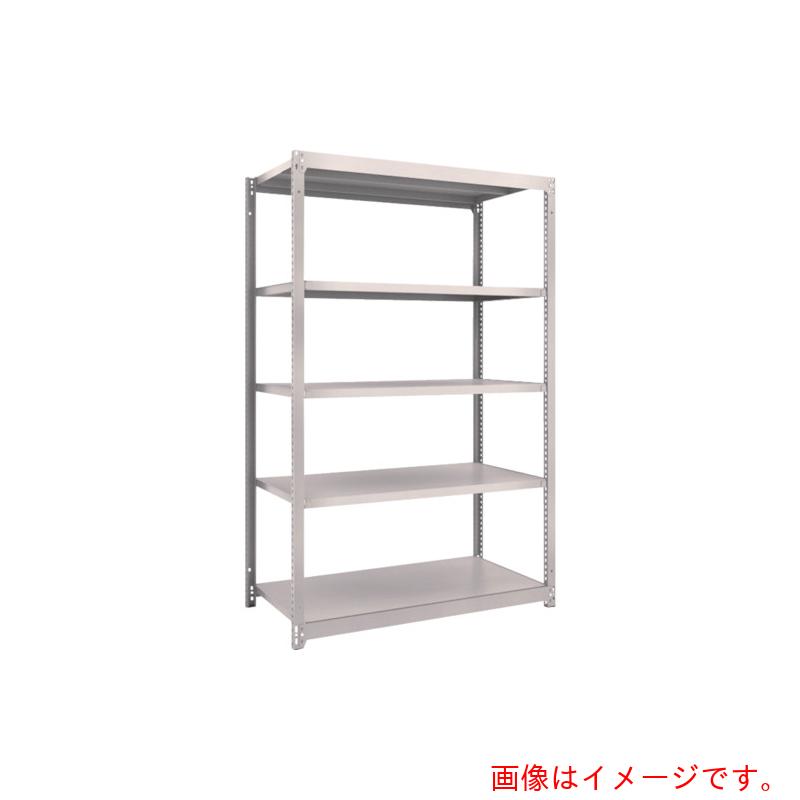 【別途送料あり】トラスコ中山（TRUSCO）　TRUSCO　スチールラック　Ｍ１．５型軽中量棚　１１６０×５９５×Ｈ１８００　５段単体　ネオグレー　【品番：M1.5-6465】
