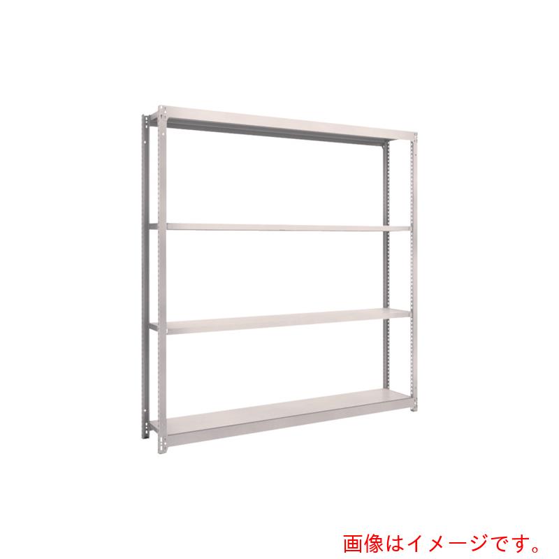 【別途送料あり】トラスコ中山（TRUSCO）　TRUSCO　スチールラック　Ｍ１．５型軽中量棚　１７６０×２９５×Ｈ１８００　４段単体　ネオグレー　【品番：M1.5-6634】
