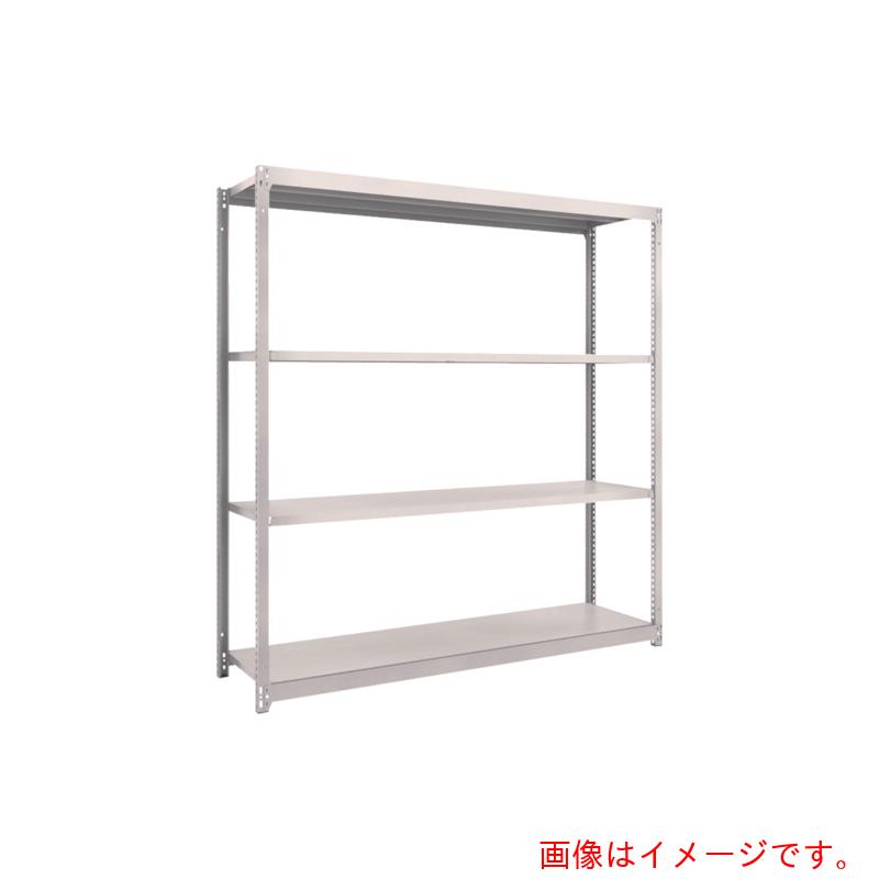 【別途送料あり】トラスコ中山（TRUSCO）　TRUSCO　スチールラック　Ｍ１．５型軽中量棚　１７６０&times;４４５&times;Ｈ１８００　４段単体　ネオグレー　【品番：M1.5-6644】｜住設プロ　店