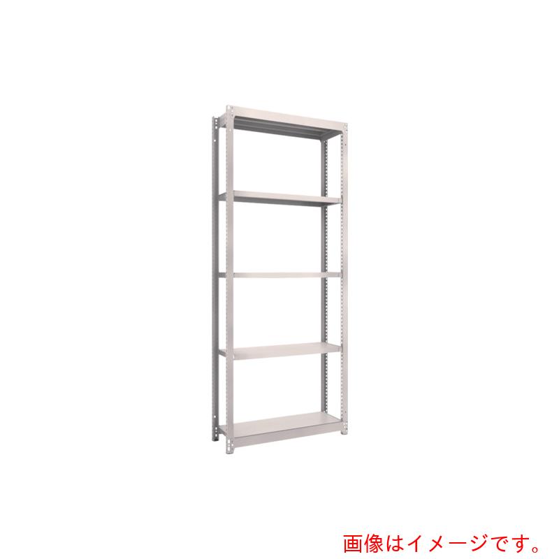 トラスコ中山（TRUSCO）　TRUSCO　スチールラック　Ｍ１．５型軽中量棚　８６０Ｘ２９５ＸＨ２１００　５段単体　ネオグレー　【品番：M1.5-7335】