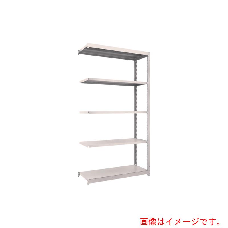 【別途送料あり】トラスコ中山（TRUSCO）　TRUSCO　スチールラック　Ｍ１．５型軽中量棚　１１６０Ｘ４４５ＸＨ２１００　５段連結　ネオグレー　【品番：M1.5-7445B】