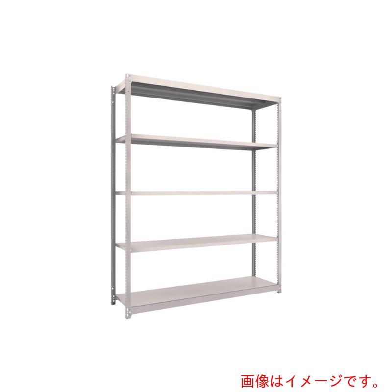 【別途送料あり】トラスコ中山（TRUSCO）　TRUSCO　スチールラック　Ｍ１．５型軽中量棚　１７６０Ｘ４４５ＸＨ２１００　５段単体　ネオグレー　【品番：M1.5-7645】｜住設プロ　店
