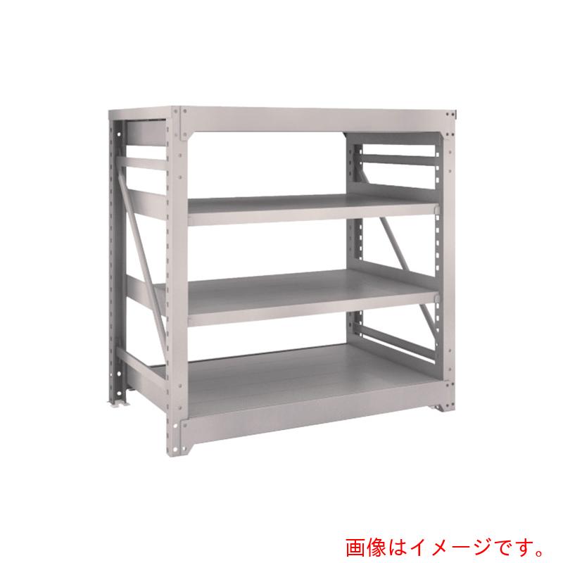 【別途送料あり】トラスコ中山（TRUSCO）　TRUSCO　スチールラック　Ｍ１０型重量棚　１２００Ｘ７６０ＸＨ１２００　４段　単体　ネオグレー　【品番：M10-4474】 67,857円
