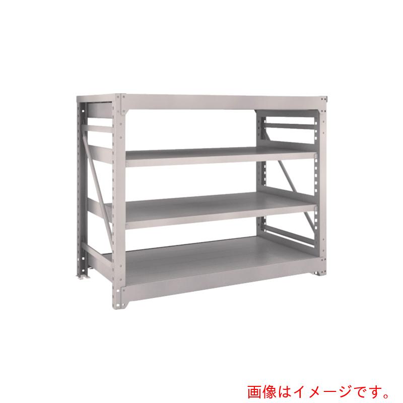 【別途送料あり】トラスコ中山(TRUSCO) TRUSCO スチールラック M10型重量棚 1500X760XH1200 4段 単体 ネオグレー 【品番:M10-4574】|住設プロ 店