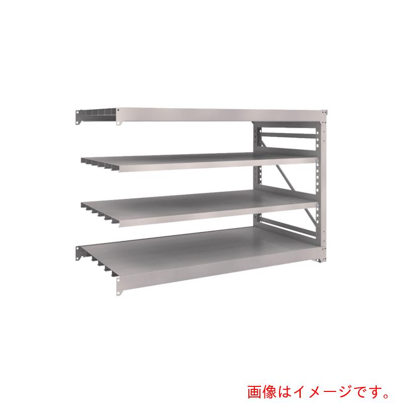 【別途送料あり】トラスコ中山（TRUSCO）　TRUSCO　スチールラック　Ｍ１０型重量棚　１８００Ｘ９００ＸＨ１２００　４段　連結　ネオグレー　【品番：M10-4694B】