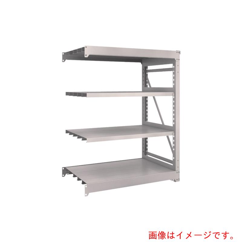 【別途送料あり】トラスコ中山（TRUSCO）　TRUSCO　スチールラック　Ｍ１０型重量棚　１２００Ｘ７６０ＸＨ１５００　４段　連結　ネオグレー　【品番：M10-5474B】