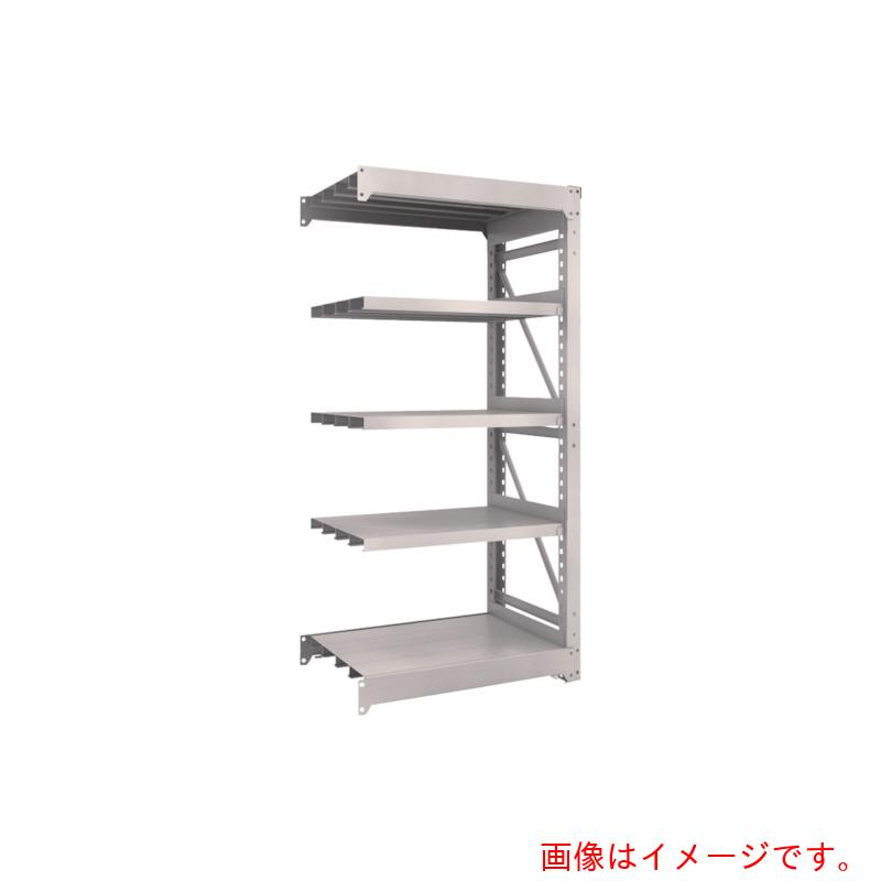 【別途送料あり】トラスコ中山（TRUSCO）　TRUSCO　スチール製重量ボルト式棚　Ｍ１０型　Ｗ９００×Ｄ６２０×Ｈ１８１５　５段　連結　ネオグレー　【品番：M10-6365B】