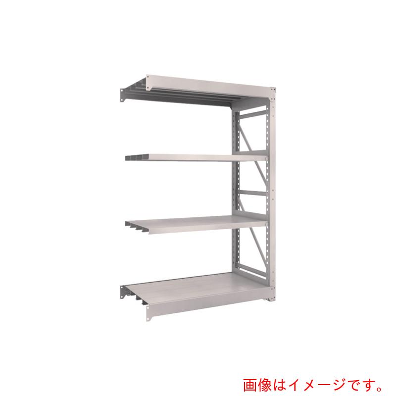 【別途送料あり】トラスコ中山（TRUSCO）　TRUSCO　スチールラック　Ｍ１０型重量棚　１２００Ｘ６２０ＸＨ１８００　４段　連結　ネオグレー　【品番：M10-6464B】｜住設プロ　店