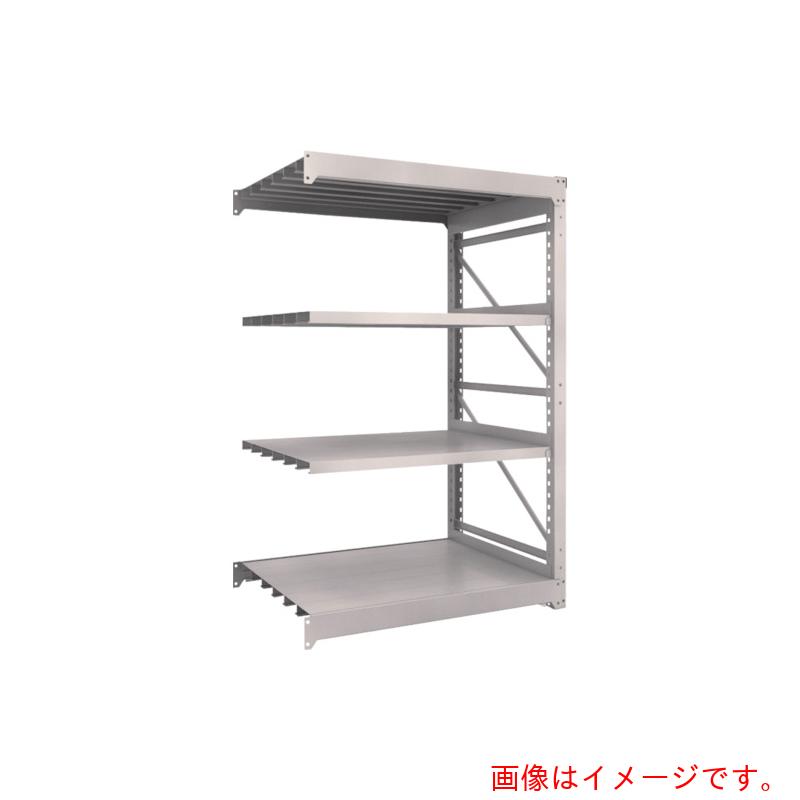 【別途送料あり】トラスコ中山（TRUSCO）　TRUSCO　スチールラック　Ｍ１０型重量棚　１２００Ｘ９００ＸＨ１８００　４段　連結　ネオグレー　【品番：M10-6494B】