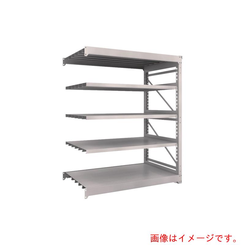 【別途送料あり】トラスコ中山（TRUSCO）　TRUSCO　スチール製重量ボルト式棚　Ｍ１０型　Ｗ１５００×Ｄ９００×Ｈ１８１５　５段　連結　ネオグレー　【品番：M10-6595B】