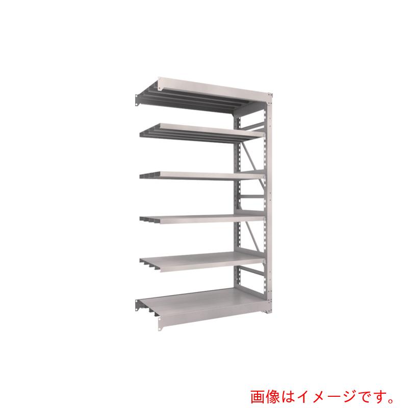 【別途送料あり】トラスコ中山（TRUSCO）　TRUSCO　スチール製重量ボルト式棚　Ｍ１０型　Ｗ１２００×Ｄ６２０×Ｈ２１１５　６段　連結　ネオグレー　【品番：M10-7466B】