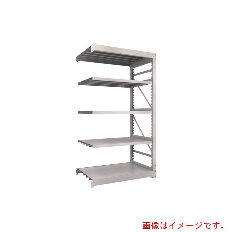 【別途送料あり】トラスコ中山（TRUSCO）　TRUSCO　スチールラック　Ｍ１０型重量棚　１２００Ｘ７６０ＸＨ２１００　５段　連結　ネオグレー　【品番：M10-7475B】｜住設プロ　店