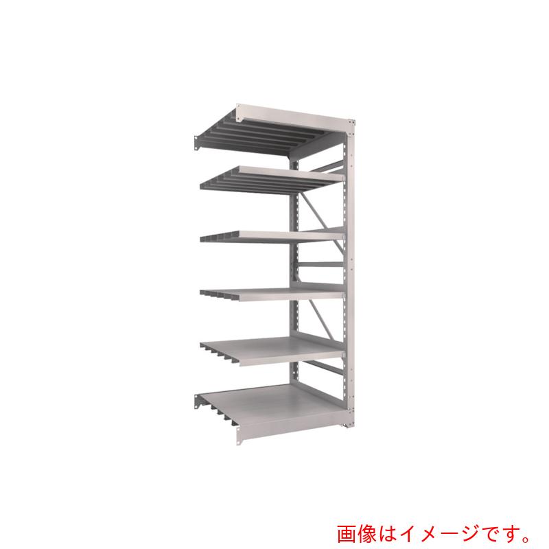 【別途送料あり】トラスコ中山（TRUSCO）　TRUSCO　スチールラック　Ｍ１０型重量棚　９００Ｘ９００ＸＨ２４００　６段　連結　ネオグレー　【品番：M108396B】