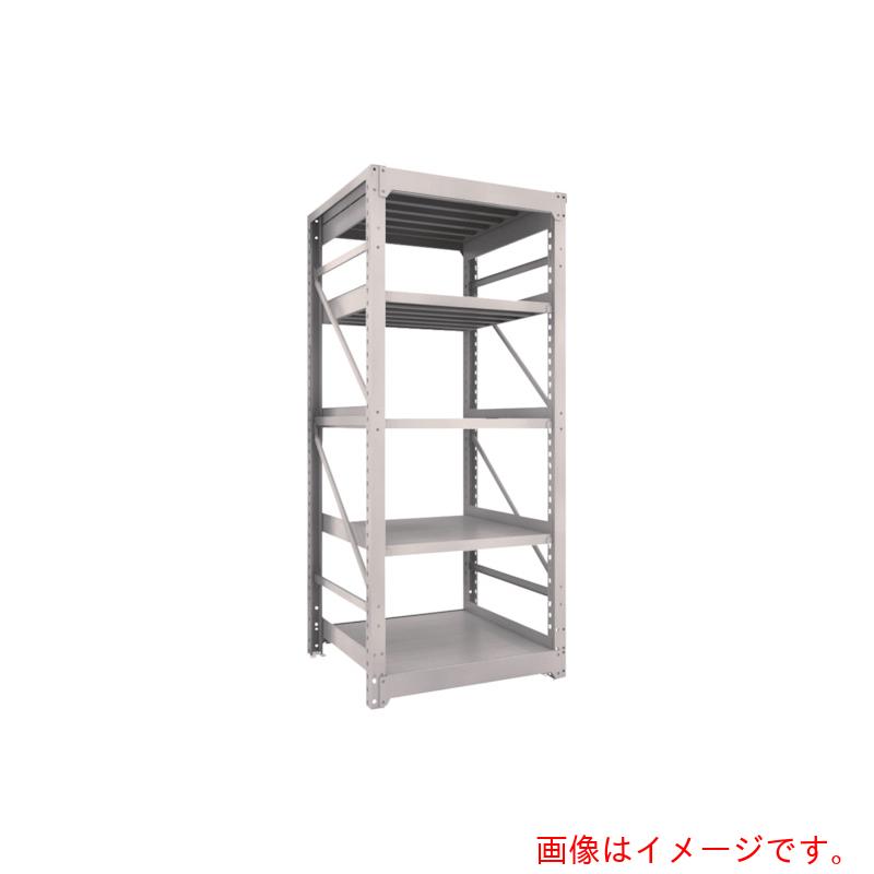 【別途送料あり】トラスコ中山(TRUSCO) TRUSCO スチールラック M10型重量棚 1800X900XH2400 5段 単体 ネオグレー 【品番:M108695】|住設プロ 店