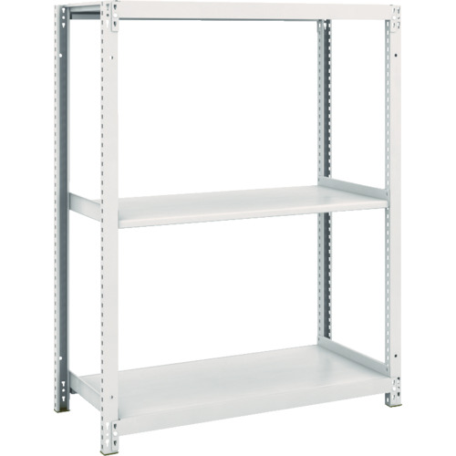 トラスコ中山（TRUSCO）　TRUSCO　スチールラック　Ｍ１型抗菌塗装ボルトレス軽量棚９００Ｘ４２０ＸＨ１２００　３段　【品番：M1-4343】