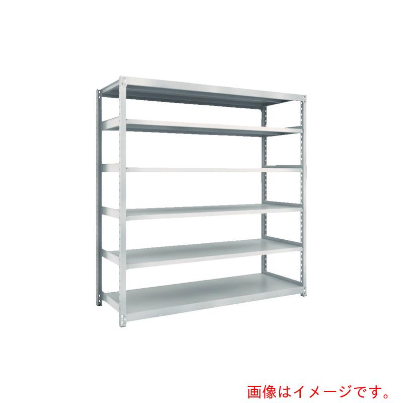 【別途送料あり】トラスコ中山（TRUSCO）　TRUSCO　スチールラック　Ｍ２型軽中量棚　１４６０Ｘ６００ＸＨ１５００　６段　単体　ネオグレー　【品番：M2-5566】