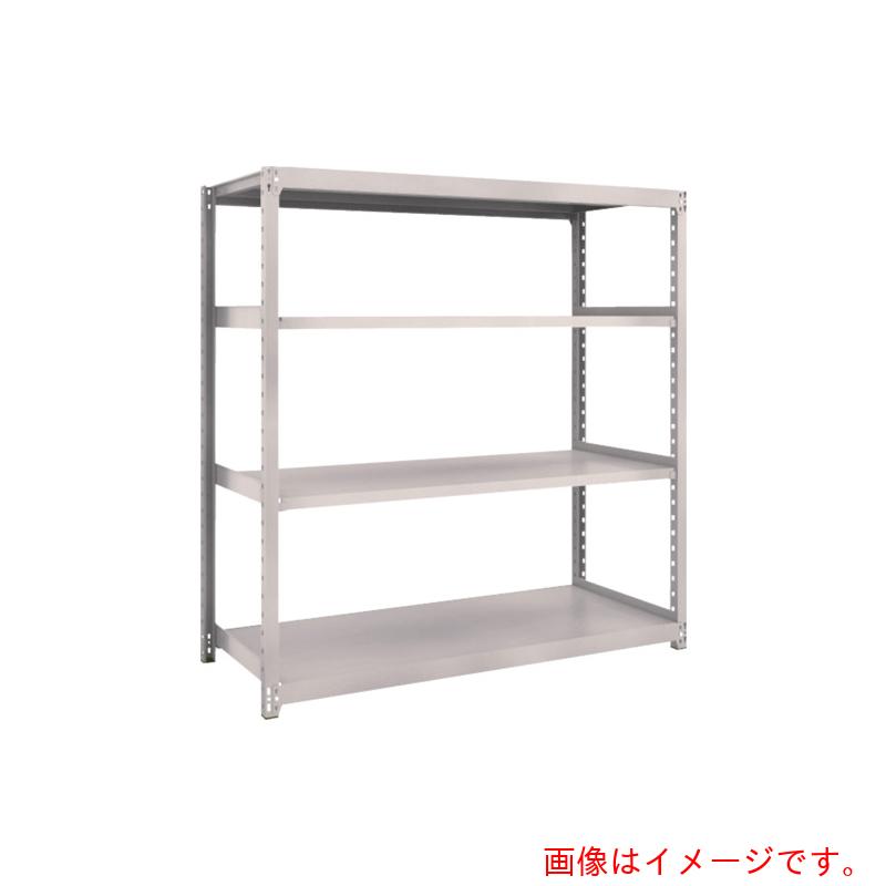 【別途送料あり】トラスコ中山（TRUSCO） TRUSCO  スチールラック Ｍ２型軽中量棚 １４６０×８８０×Ｈ１５００ ４段 単体  ネオグレー 【品番：M2-5594】