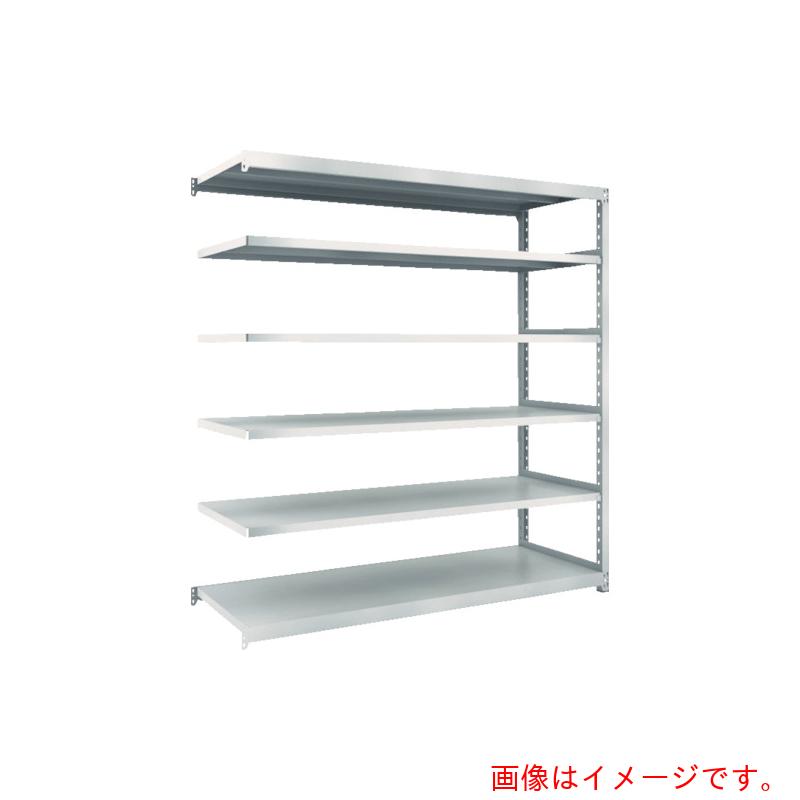 【別途送料あり】トラスコ中山（TRUSCO）　TRUSCO　スチールラック　Ｍ２型軽中量棚　１４６０×６００×Ｈ１８００　６段　連結　ネオグレー　【品番：M2-6566B】