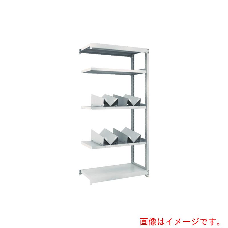 【別途送料あり】トラスコ中山（TRUSCO）　TRUSCO　スチールラック　Ｍ２型軽中量棚　１７６０Ｘ４５０ＸＨ１８００　缶受Ｘ５付　連結　【品番：M2-6645-KU5B】