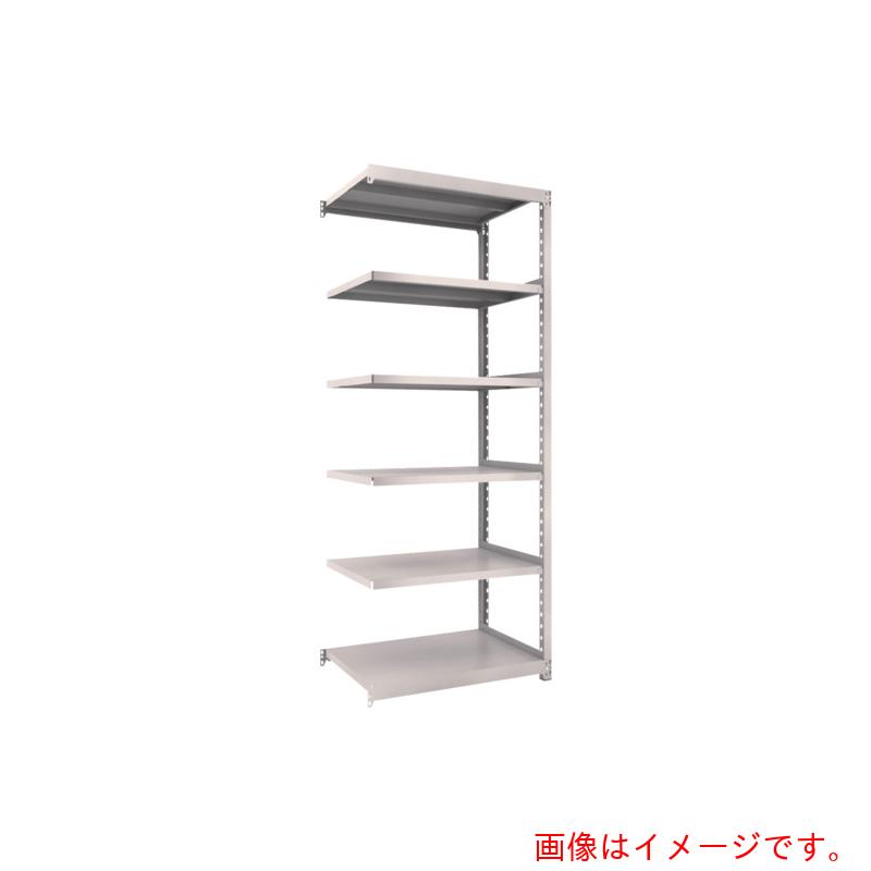 【別途送料あり】トラスコ中山（TRUSCO）　TRUSCO　　スチールラック　Ｍ２型軽中量棚　８６０&times;８８０&times;Ｈ２１００　６段　連結　　ネオグレー　【品番：M2-7396B】｜住設プロ　店