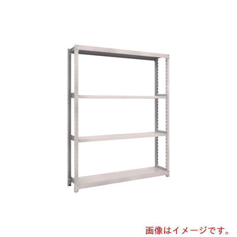 【別途送料あり】トラスコ中山（TRUSCO）　TRUSCO　スチールラック　Ｍ２型軽中量棚　１４６０Ｘ３００ＸＨ２１００　４段　単体　ネオグレー　【品番：M2-7534】
