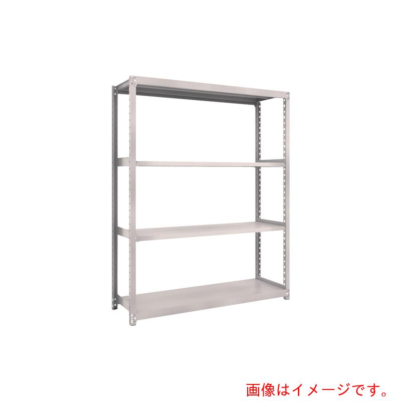 【別途貨物輸送あり】トラスコ中山（TRUSCO） TRUSCO スチール写真仕合わせ Ｍ２型軽中量棚 １４６０Ｘ４５０ＸＨ２１００ ４段 単体 ネオ薄墨色 【品番：M2-7544】