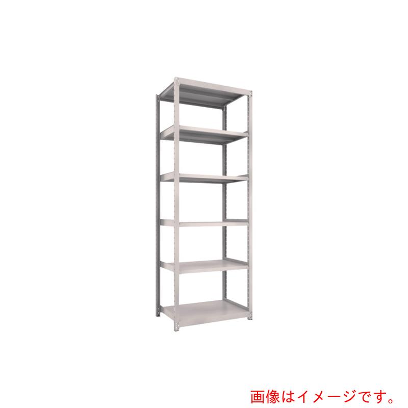 【別途送料あり】トラスコ中山（TRUSCO）　TRUSCO　　スチールラック　Ｍ２型軽中量棚　８６０×８８０×Ｈ２４００　６段　単体　　ネオグレー　【品番：M2-8396】